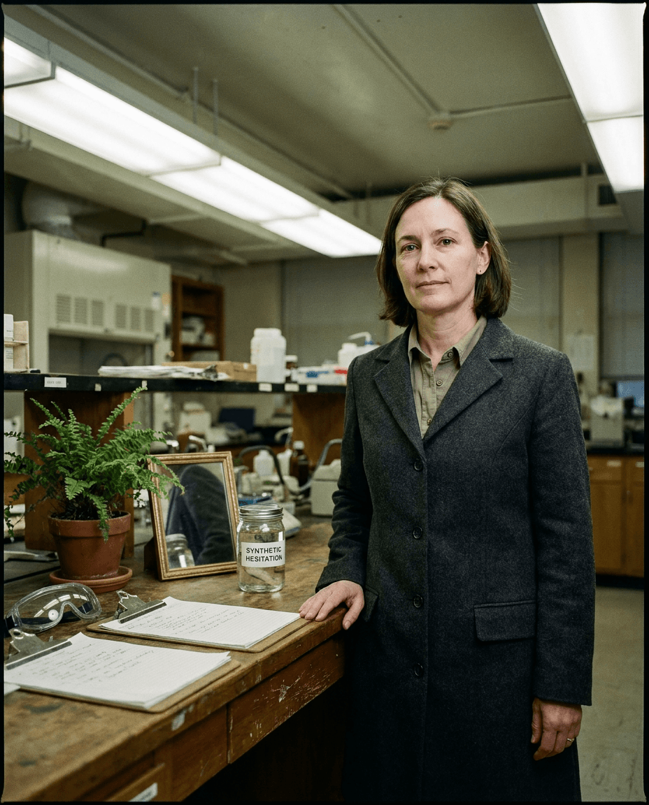 Professional portrait of Dr. Veda Sill in a laboratory.